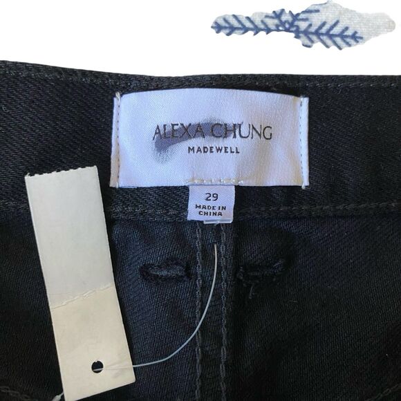 Madewell The Alexa Dream Jean Women's 29 Black Straight High Rise Relaxed $139 - Picture 11 of 11